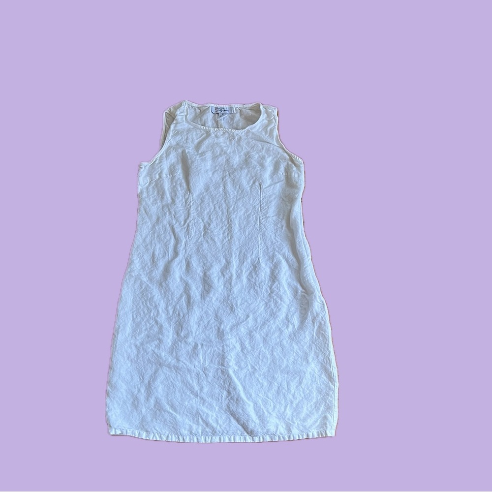 White Linen Dress